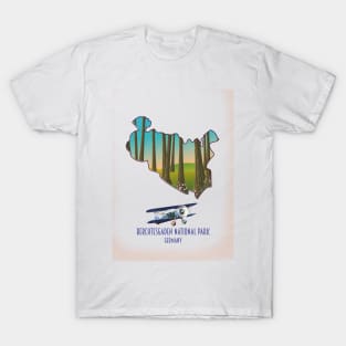 Berchtesgaden national park Germany map T-Shirt